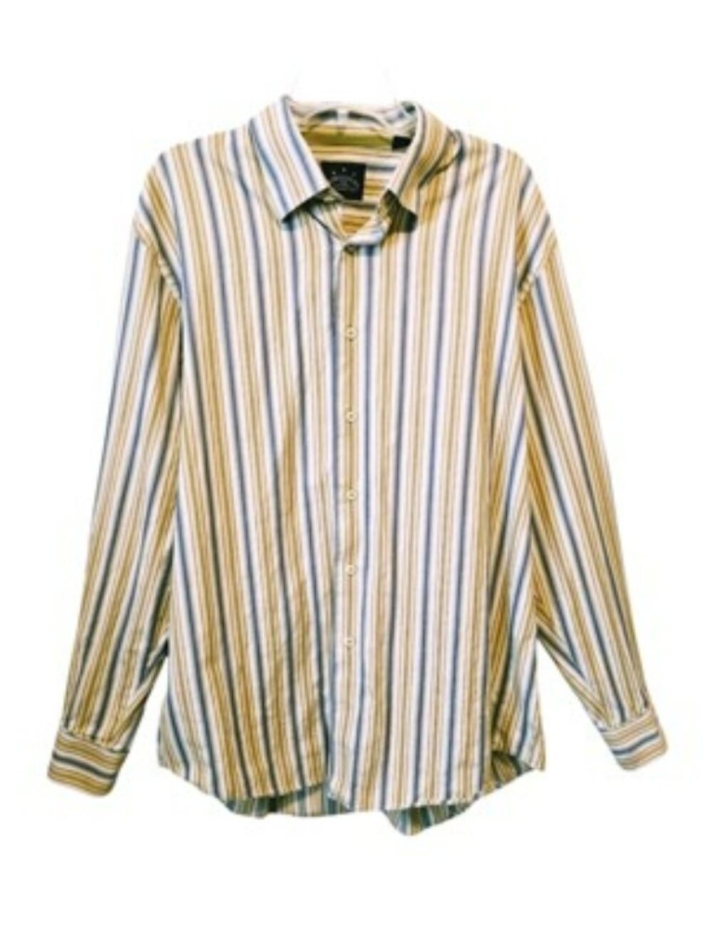 Indigo Palms By Tommy Bahama Men's Casual Button Down Shirt Size XL Yellow Blue
